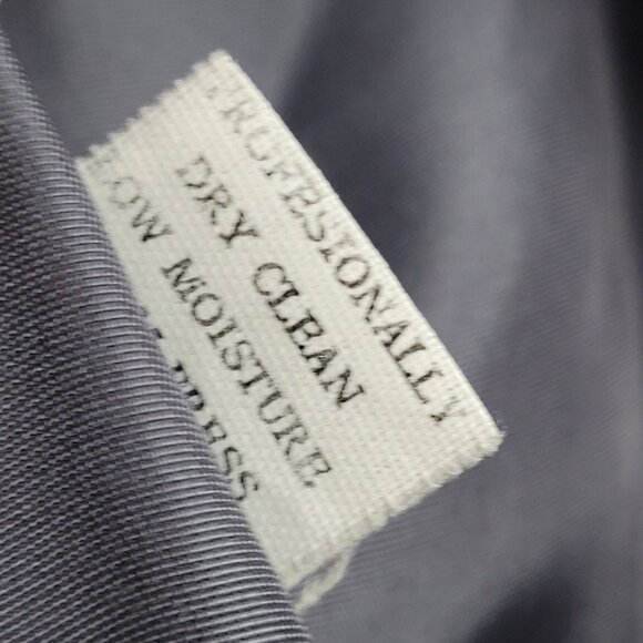 VTG Glenbrooke Grey Pure New Wool Double Breasted Pockets Lined Pea Coat USA 10 - Picture 16 of 16